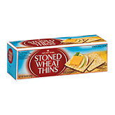 Red Oval Farms Stoned Wheat Thins wheat crackers, imported Left Picture